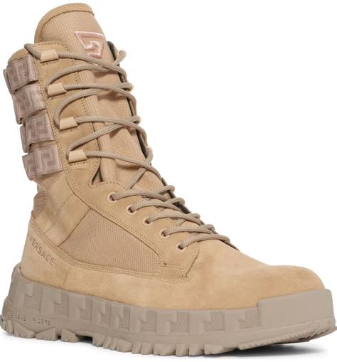 versace men boot|Versace greca rhegis combat boot.